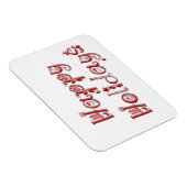 Magnet Flexible Joyeuses vacances Texte décoré (Côté Droit)