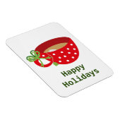 Magnet Flexible Joyeuses Vacances Thé Cosy (Côté Droit)