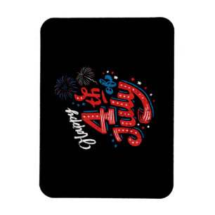 Magnet Flexible Joyeux 4 juillet Cool Jour de l'Indépendance Patri