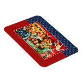 Magnet Flexible Joyeux 4 juillet. Enfants vintages (Côté Droit)