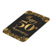 Magnet Flexible Joyeux 50e anniversaire Jublilee Mariage d'or (Côté Gauche)
