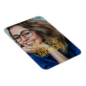 Magnet Flexible Joyeux 60e anniversaire Script photo personnalisée (Côté Droit)
