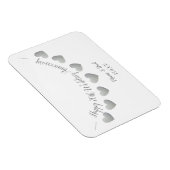 Magnet Flexible Joyeux 70e anniversaire de Mariage Platinum maman  (Côté Droit)