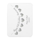 Magnet Flexible Joyeux 70e anniversaire de Mariage Platinum maman  (Vertical)