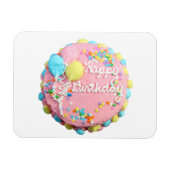Magnet Flexible Joyeux Aimant Flexi de gâteau d'anniversaire (Horizontal)
