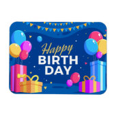 Magnet Flexible Joyeux anniversaire (Horizontal)