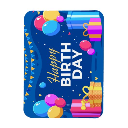 Magnet Flexible Joyeux anniversaire (Vertical)