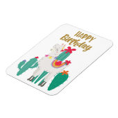 Magnet Flexible Joyeux Anniversaire Cactus (Côté Gauche)