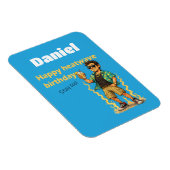 Magnet Flexible Joyeux Anniversaire Canicule Restez Cool (Côté Droit)