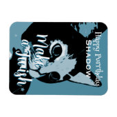 Magnet Flexible Joyeux Anniversaire de chat (Horizontal)