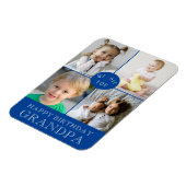 Magnet Flexible Joyeux anniversaire grand-père bleu (Côté Gauche)