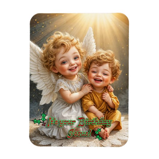 Magnet Flexible Joyeux anniversaire Jésus (Vertical)