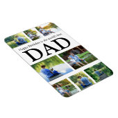 Magnet Flexible Joyeux anniversaire Meilleur papa du monde 8 photo (Côté Droit)