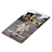 Magnet Flexible Joyeux anniversaire papa photo Collage (Côté Gauche)