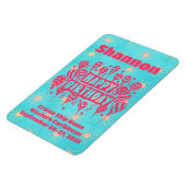 Magnet Flexible Joyeux anniversaire Pink Blue Cruise Door (Côté Gauche)