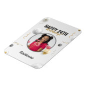 Magnet Flexible Joyeux Anniversaire simple personnalisé cadeau pho (Côté Gauche)