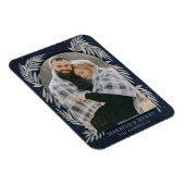 Magnet Flexible Joyeux Arc d'argent bleu Joyeux Fête de photo (Côté Droit)