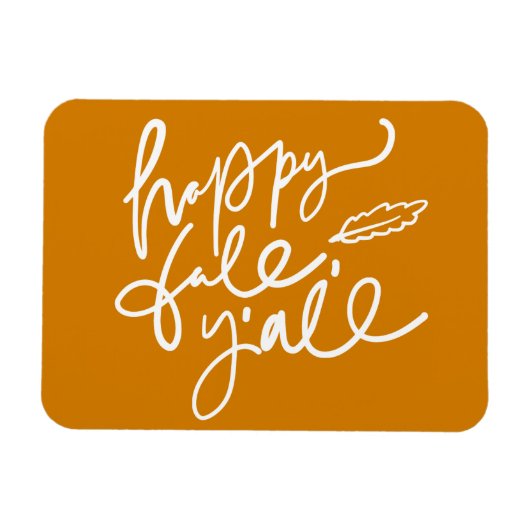 Magnet Flexible Joyeux automne Y'all (Horizontal)