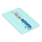 Magnet Flexible Joyeux avion d'anniversaire (Côté Droit)