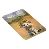 Magnet Flexible Joyeux Bestie Cute Boho Chat d'anniversaire (Côté Droit)