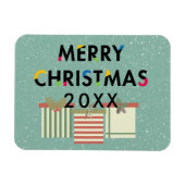 Magnet Flexible Joyeux Cadeaux de Noël Boîte à Cadeaux Flexible Ma (Horizontal)