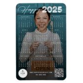 Magnet Flexible Joyeux calendrier de typographie 2023 Photo du Nou (Vertical)