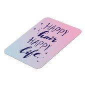 Magnet Flexible Joyeux Cheveux Bonne Vie (Côté Gauche)