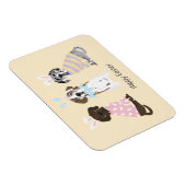 Magnet Flexible Joyeux Chiens de Pâques (Côté Droit)