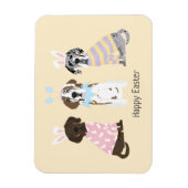 Magnet Flexible Joyeux Chiens de Pâques (Vertical)