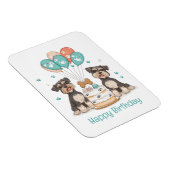 Magnet Flexible Joyeux Chiens Schnauzer (Côté Droit)