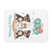 Magnet Flexible Joyeux Chiens Schnauzer (Horizontal)