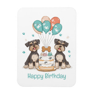 Magnet Flexible Joyeux Chiens Schnauzer
