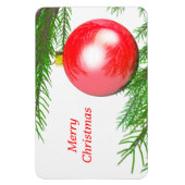 Magnet Flexible Joyeux décor d'arbre de Noël (Vertical)