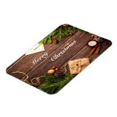 Magnet Flexible Joyeux Design en bois de Noël (Côté Gauche)