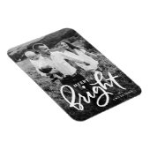 Magnet Flexible Joyeux et brillant Script photo de vacances (Côté Droit)