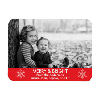 Magnet Flexible Joyeux et lumineux voeux de vacances