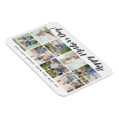 Magnet Flexible Joyeux Fête des Mères Photo Collage Custom White (Côté Droit)