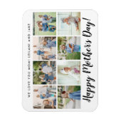 Magnet Flexible Joyeux Fête des Mères Photo Collage Custom White (Vertical)