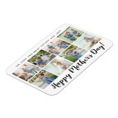 Magnet Flexible Joyeux Fête des Mères Photo Collage Custom White (Côté Gauche)