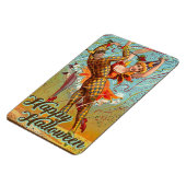 Magnet Flexible Joyeux Halloween Dancing Jester Masquerade Vintage (Côté Gauche)