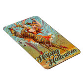Magnet Flexible Joyeux Halloween Dancing Jester Masquerade Vintage (Côté Droit)