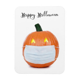 Magnet Flexible Joyeux Halloween Jack 'o Lantern en masque facial