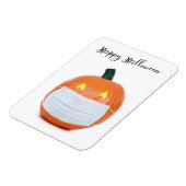 Magnet Flexible Joyeux Halloween Jack 'o Lanterne dans Masque Visa (Côté Gauche)