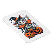 Magnet Flexible Joyeux Halloween Sorcière Chat (Côté Droit)