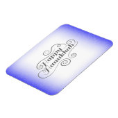 Magnet Flexible Joyeux Hanoukka 2 tons bleu blanc Arrière - plan (Côté Gauche)