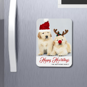 Magnet Flexible Joyeux Howlidays Chien Chien de Noël
