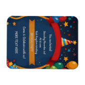Magnet Flexible Joyeux Invitation d'anniversaire (Horizontal)