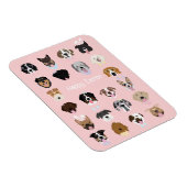 Magnet Flexible Joyeux Motif du visage de chien de Pâques (Côté Droit)