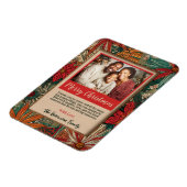 Magnet Flexible Joyeux Noël Afro-Boho Coloré (Côté Gauche)