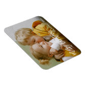 Magnet Flexible Joyeux Noël Brush blanc Script Photo Holiday (Côté Droit)